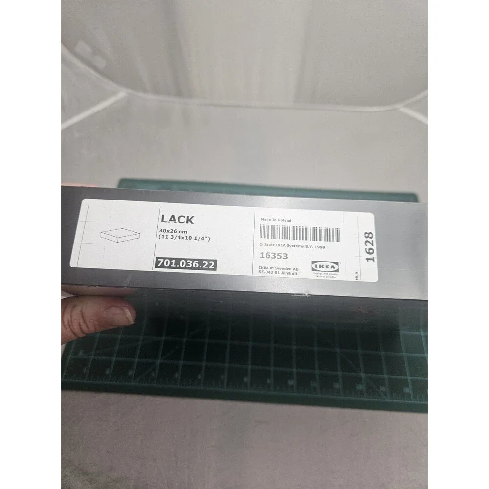 Ikea Lack Floating Wall Shelf Black 30x26 cm 11 3/4 x 10 1/4 NIB